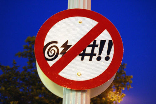 (No Cursing??) Sign  