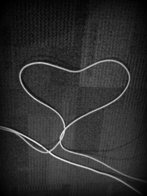 A heart made of wire