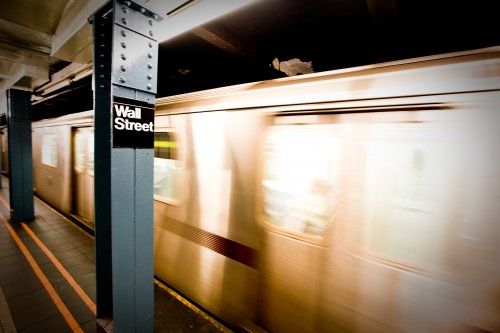 New York City Wall Street Subway Stop