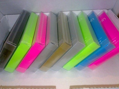 Calvin Klein underwear in colored packaging