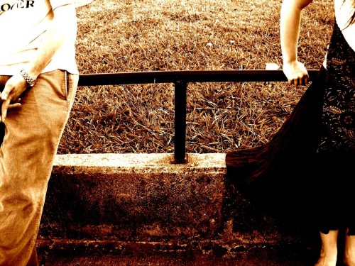 A couple separated