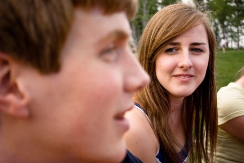 She Loves Him An Awkward Guy, Girl Moment