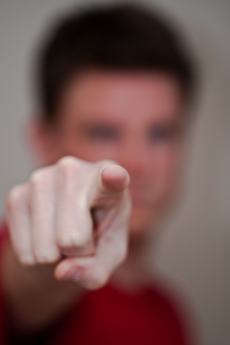 flickr Description: 117/365 A Man, pointing forward